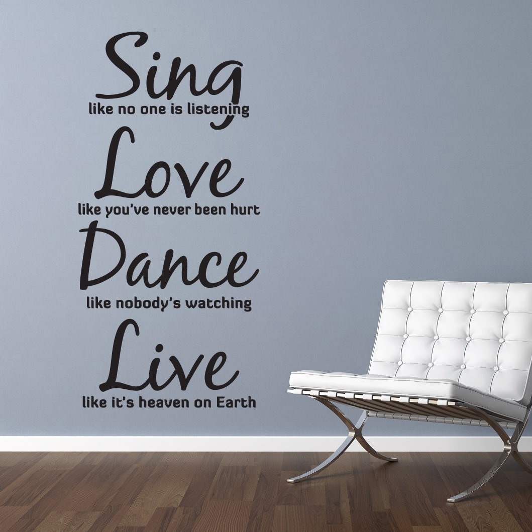 Wallsticker Sing - Love - Dance - Live