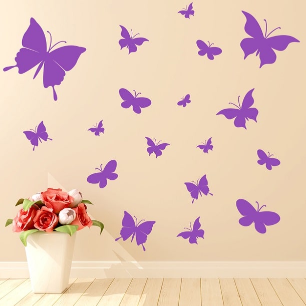 Wallsticker Sommerfugle