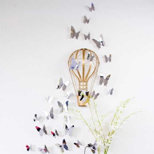 Wallsticker 3D Sommerfugle - Med Spejleffekt