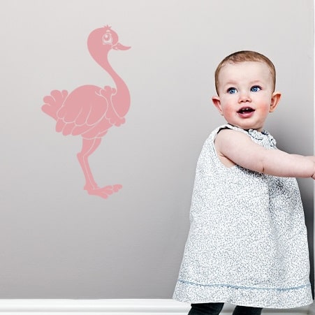 Wallsticker Struds til Børneværelset