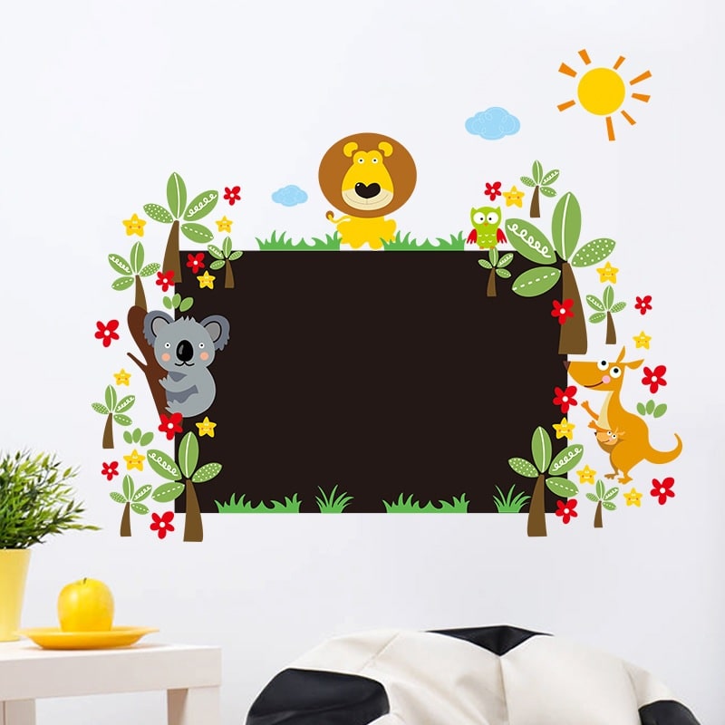 Wallsticker Tavle med søde dyr