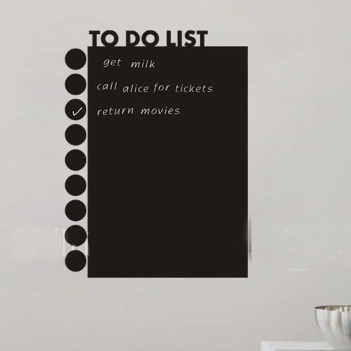 Wallsticker Tavlefolie m. To-do List