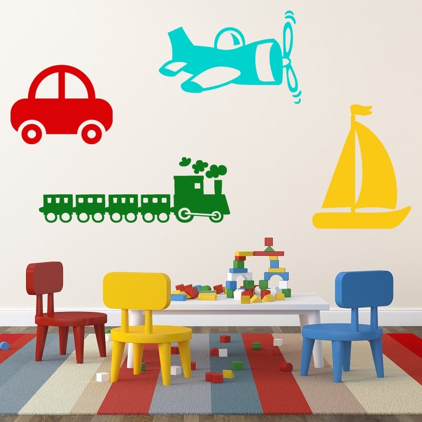 Wallsticker Transporttema