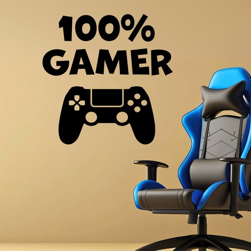 Wallsticker 100% Gamer