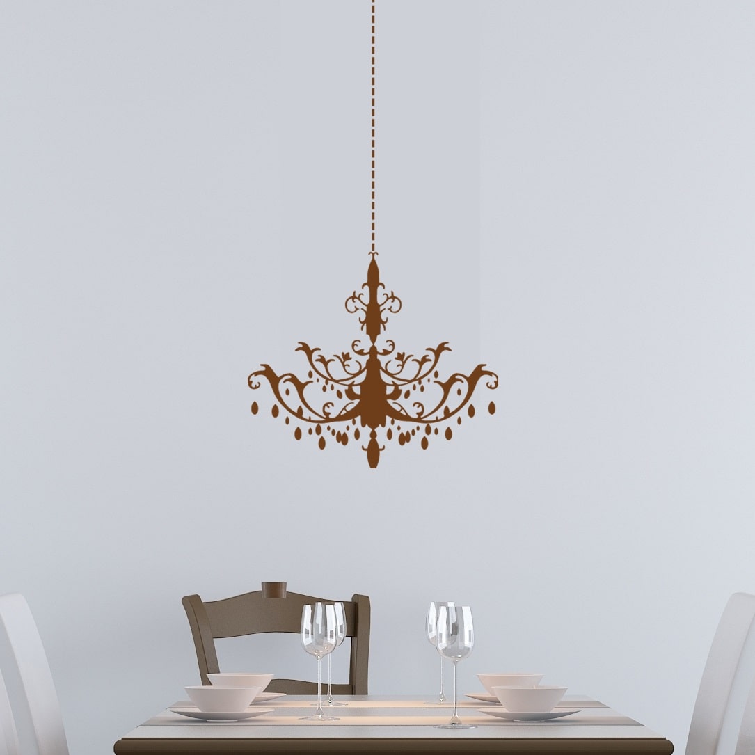 Wallsticker Lysekrone