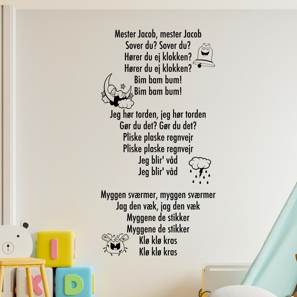 Wallsticker Mester Jacob (hele sangen)
