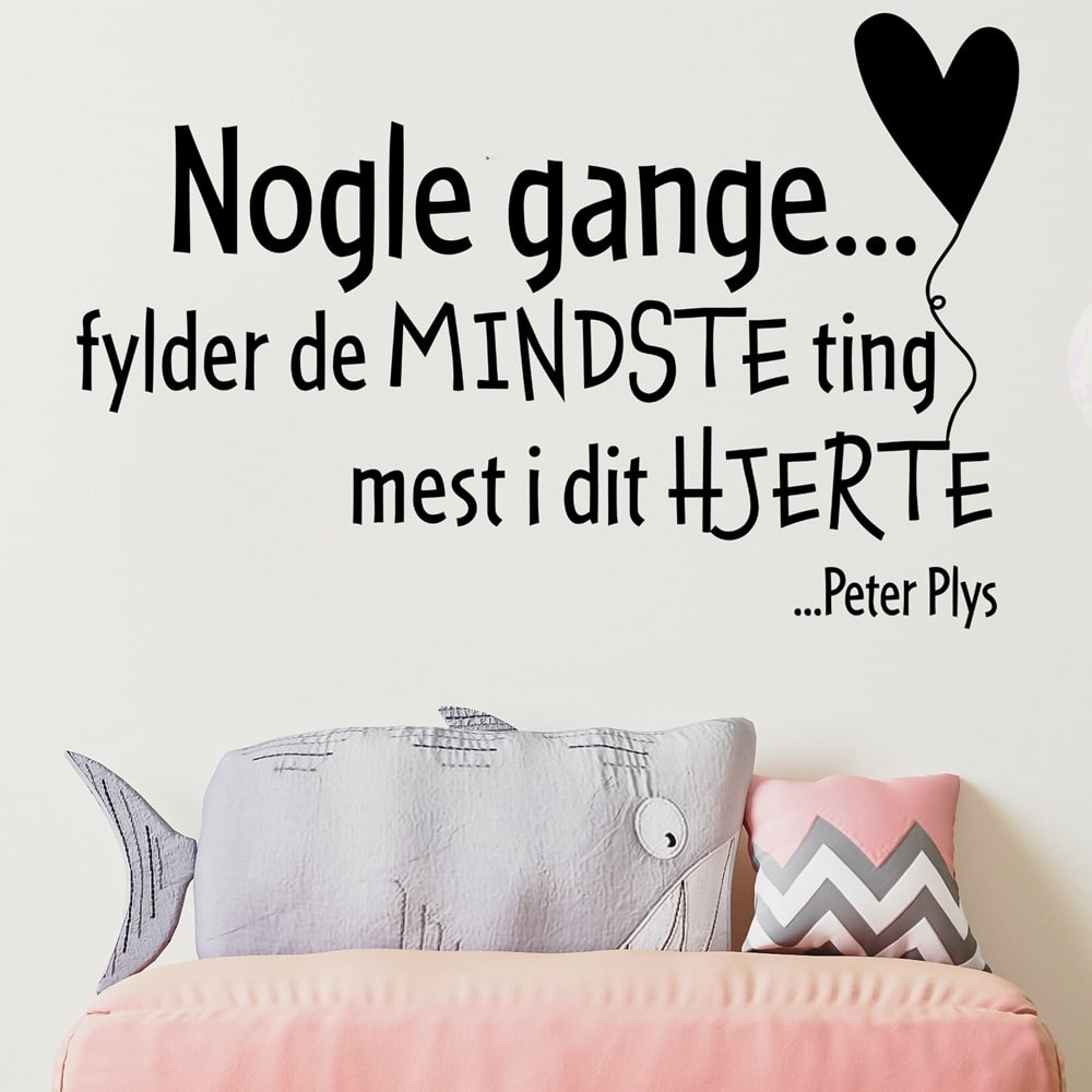Wallsticker Nogle gange fylder de mindste ting mest