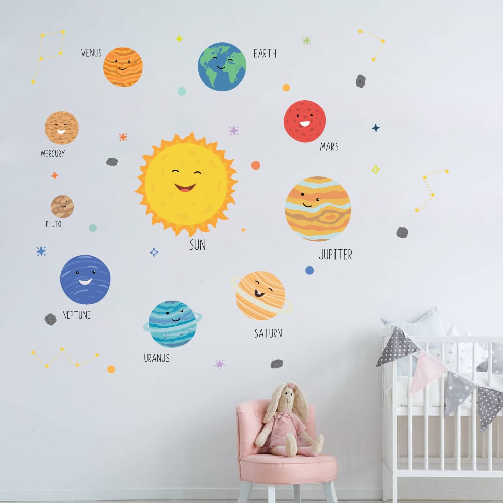 Wallsticker Solsystemet