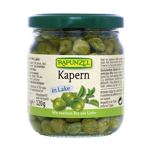 Kapers i lage Økologisk- 206 gr - Rapunzel