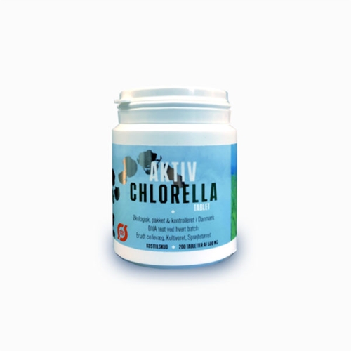 Aktiv Chlorella Tabletter ØKO - 200 Tabl. - Green Machine