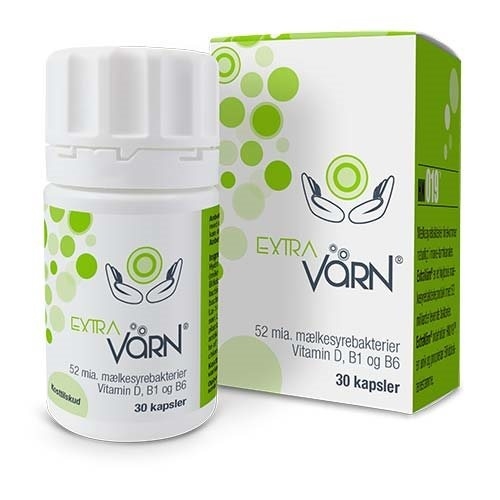 Extravärn mælkesyrebakterier - 30 kapsler - Värn