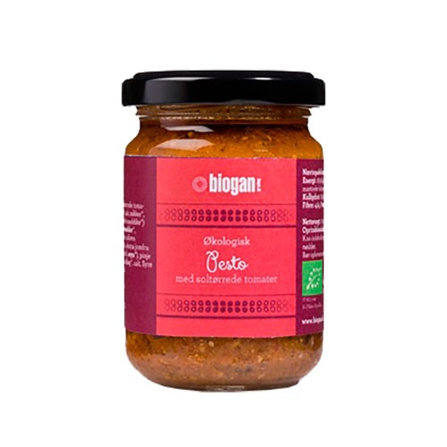 Pesto rød Italien Økologisk Vegan - 120 gram - Biogan