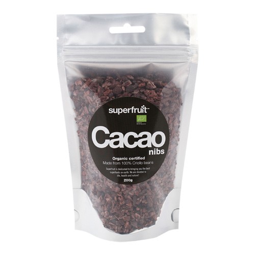 Cacao nibs Økologisk - 200 gram - Superfruit