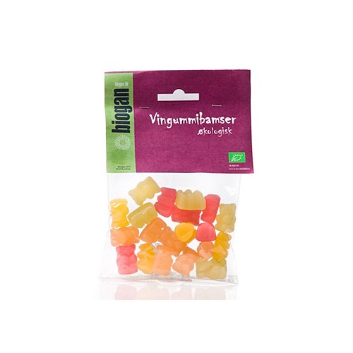 Vingummibamser gelatinefri Økologisk - 75 gram - Biogan