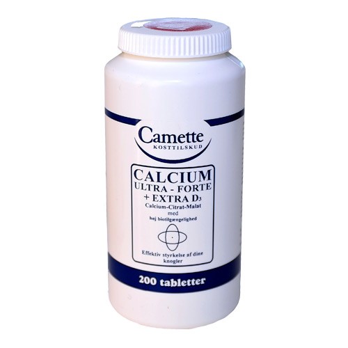 Calcium ultra forte + ekstra - 200 tabletter