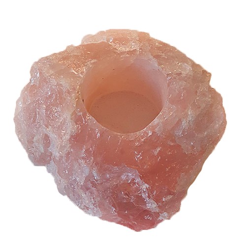 Rosakvarts fyrfadsstage - 1 styk