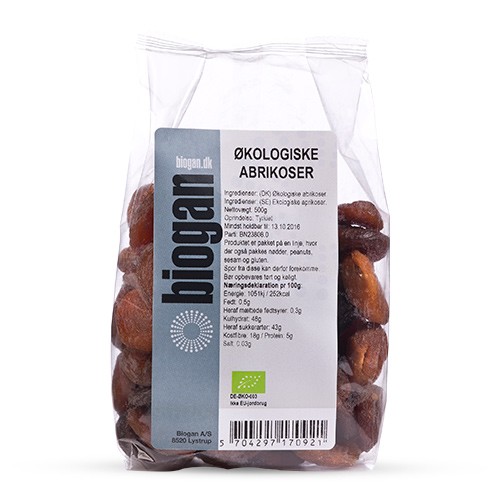 Abrikoser Økologisk - 400 gram - Biogan