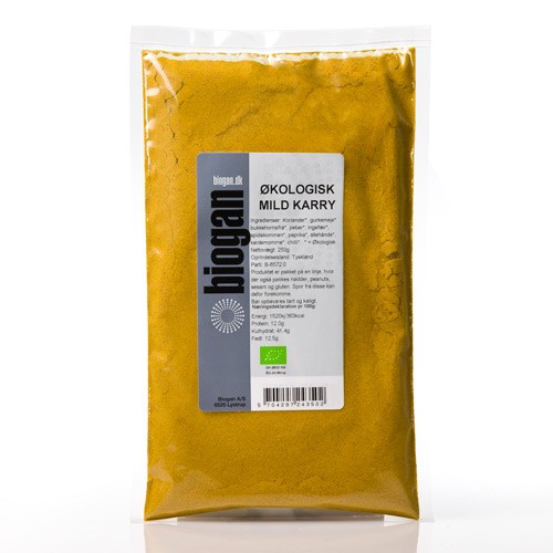 Karry Mild Økologisk - 100 gr - Biogan - DISCOUNT PRIS