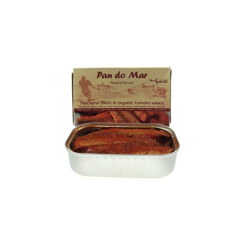 Makrel i Øko tomat sovs bæredygtig Spanien - 120 gr - DISCOUNT PRIS
