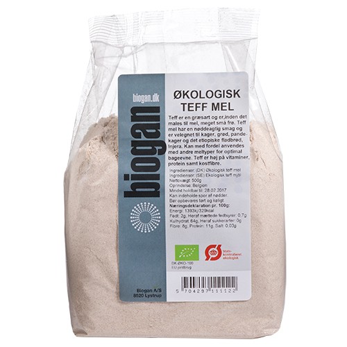 Teffmel Holland Økologisk - 500 gram - Biogan