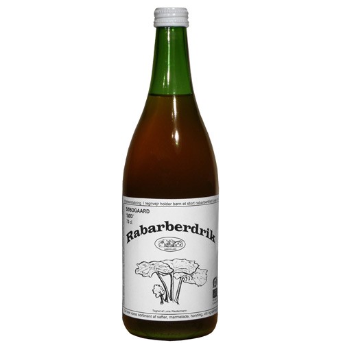 Rabarbersaft Økologisk fortyndes 1:4 - 73 cl - Søbogaard