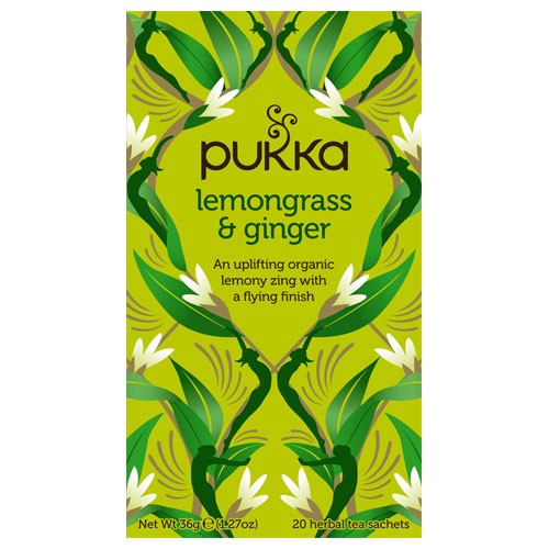 Lemongrass & Ginger te Økologisk - 20 br - Pukka