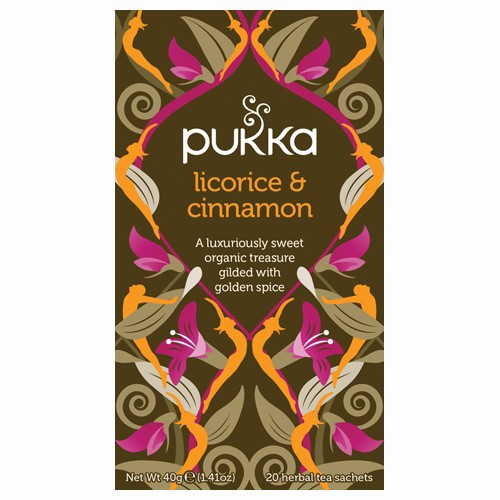Licorice & Cinnamon te Økologisk - 20 br - Pukka