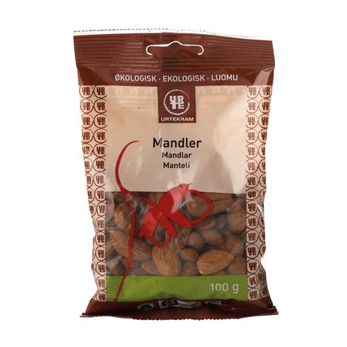 Mandler søde Økologisk Spanske - 100 gr - Urtekram