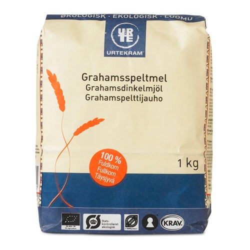 Grahams speltmel Økologisk - 1 kg - Urtekram