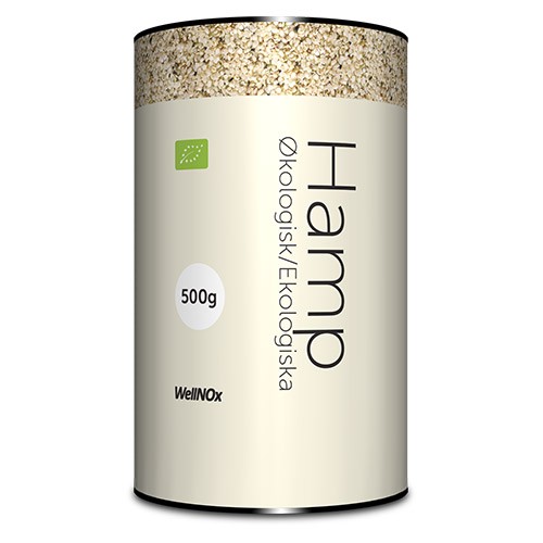 Hampefrø Økologisk - 500 gram - WellNox
