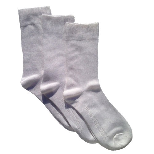 Strømper hvid str. 37-41 Bambus - 3 par - Bamboo Pro