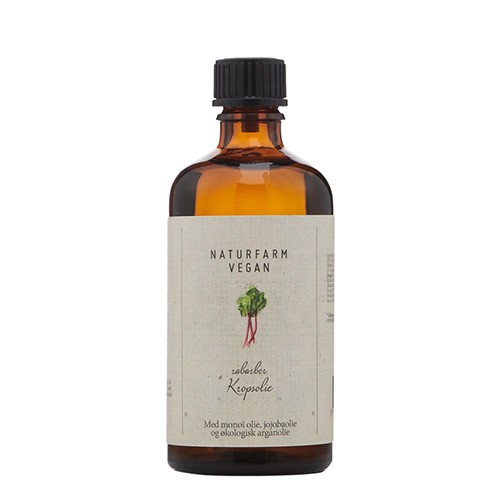 Kropsolie Rabarber - 100 ml - Naturfarm Vegan