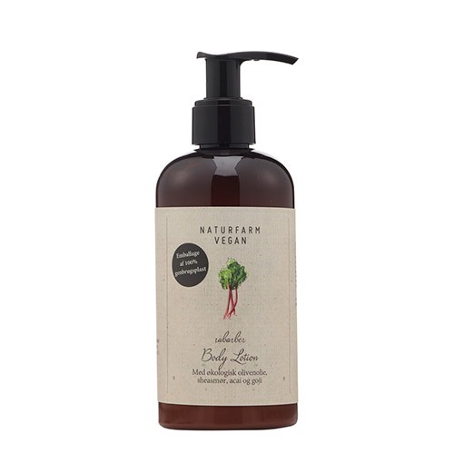 Body Lotion Rabarber - 250 ml - Naturfarm Vegan