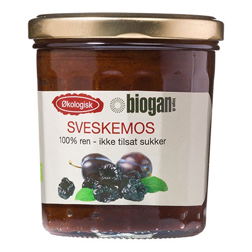 Sveskemos uden tilsat sukker Økologisk - 225 gram - Biogan