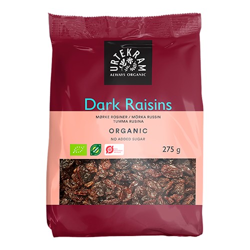 Rosiner mørke Økologisk - 275 gram - Urtekram