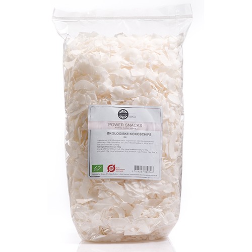 Kokoschips rå Økologisk - 500 gram - Dannevang