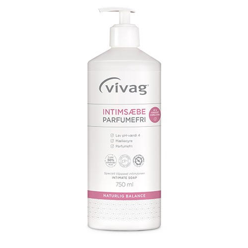 Vivag Intimsæbe Parfumefri - 750 ml - Vivag