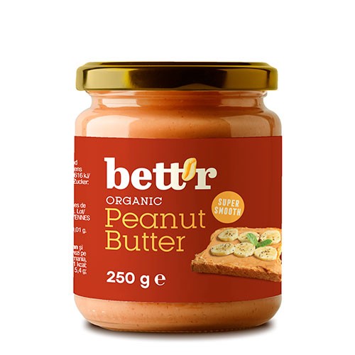 Peanut butter Økologisk - 250 gram - bettr