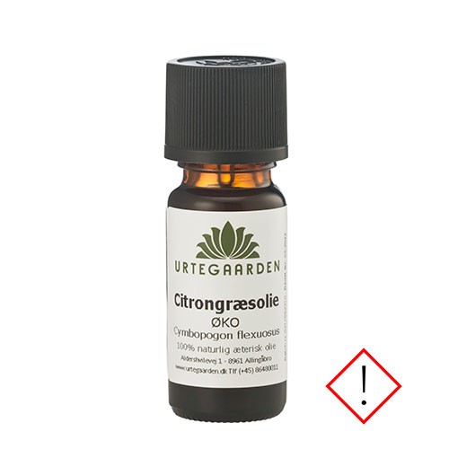Citrongræsolie Øko - 10 ml - Urtegaarden