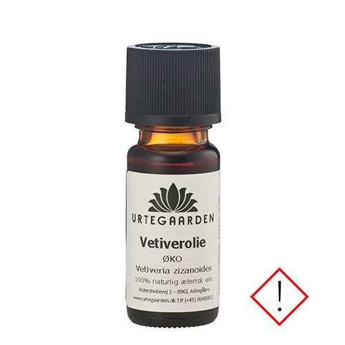 Vetiverolie økologisk - 10 ml - Urtegaarden