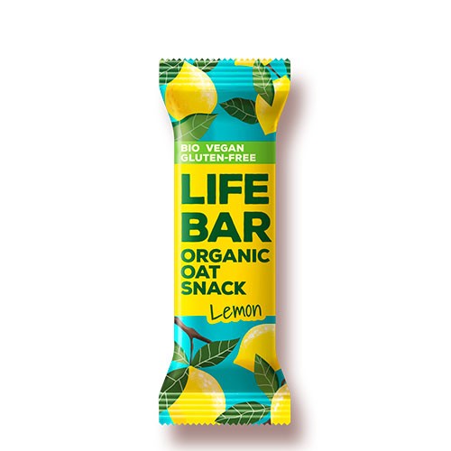 LifeBar Havrebar Lemon Økologisk - 40 gram - Lifefood
