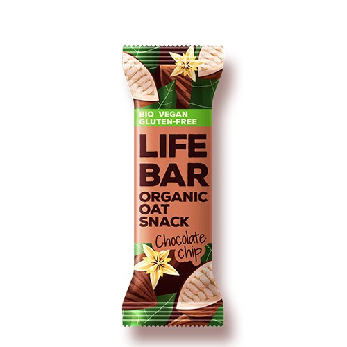 LifeBar Havrebar Chocolate Chip Økologisk - 40 gram