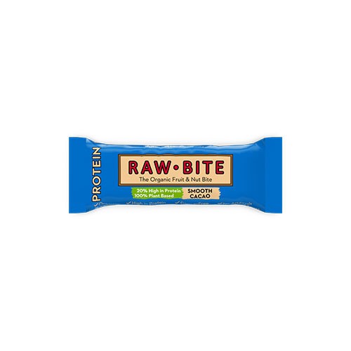 Rawbite Protein Smooth Cacao Økologisk - 45 gram - RawBite