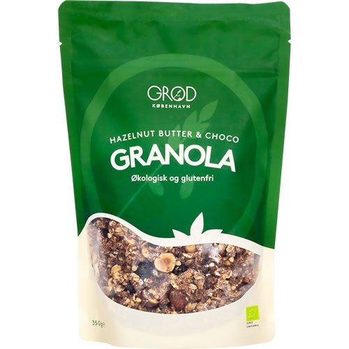 Hazelnut Butter & Choco Granola Økologisk - 350 gram - Grød