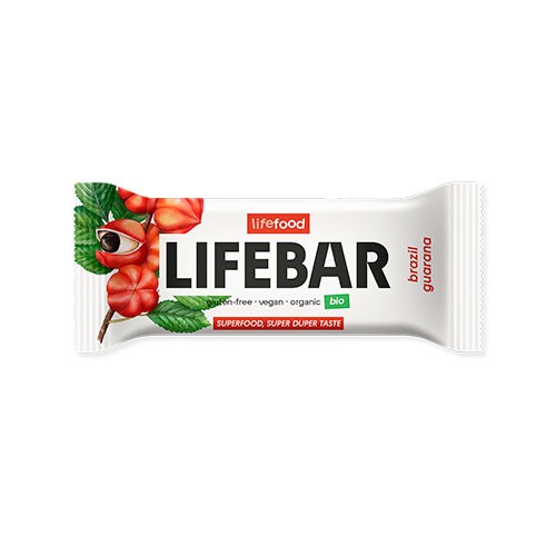 LifeBar Paranød Guarana Økologisk - 40 gram - Lifefood