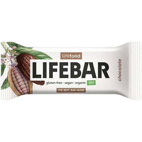 Lifebar Chocolate RAW Økologisk - 40 gram - Lifefood