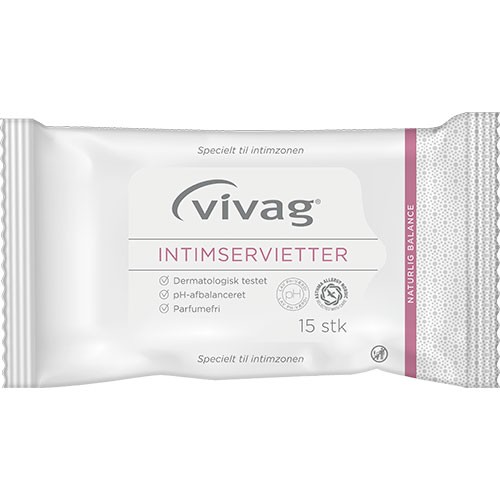 Vivag intimservietter 15 stk - 1 pakke