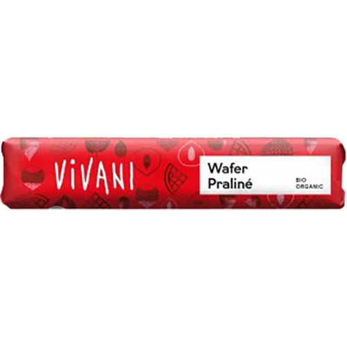 Vivani Vaffel Praline bar Økologisk - 40 gram