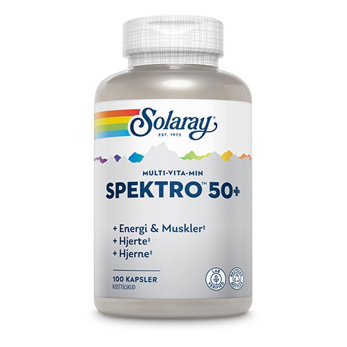 Spektro 50+ Multi-Vita-Min - 100 kapsler - Solaray