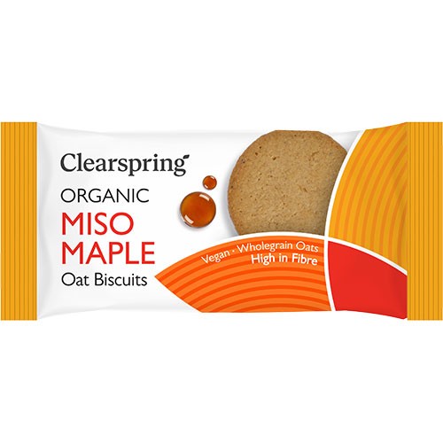 Miso Maple Oat Biscuits Økologisk - 40 gram